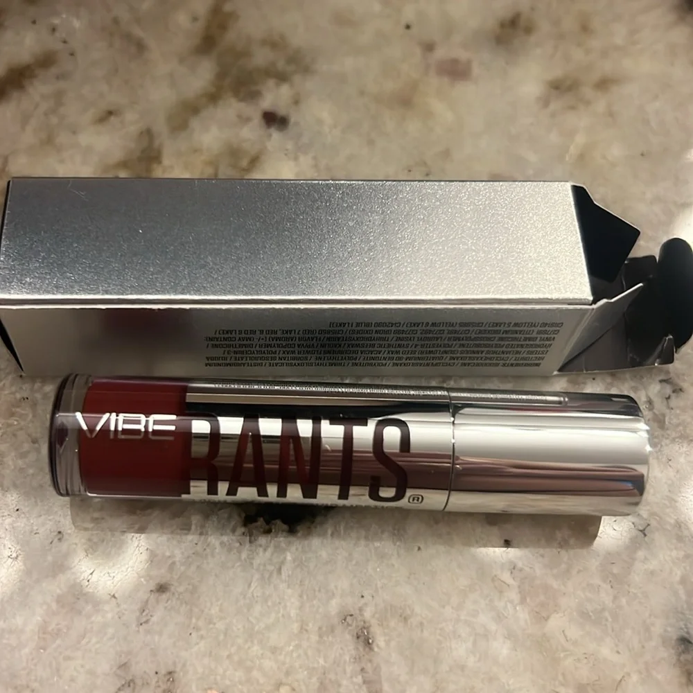 VIBE RANTS High Volume Liquid Lipstick Wrecking Ball dark red 5mL 0.17 oz NEW!